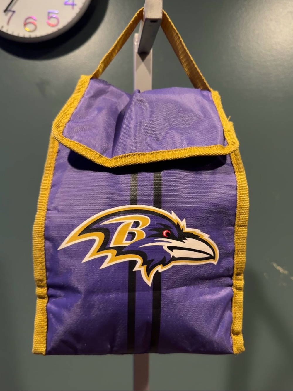 Baltimore Ravens Purple Insulated Lunch Bag with Gold Trim